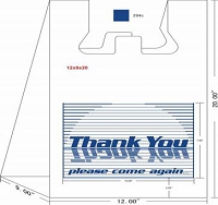 Square Bottom T-Shirt Style Restaurant Bags